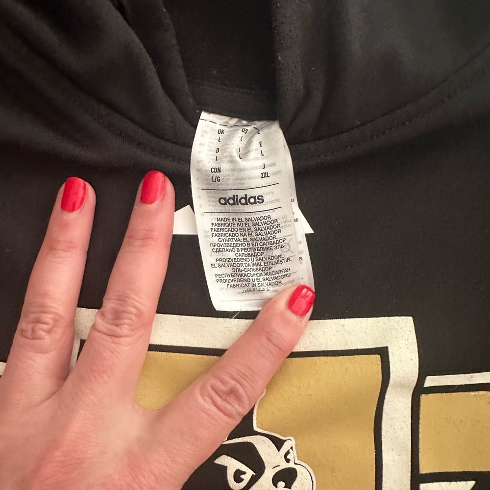 Adidas Black and Gold Wofford Terriers Sweatshirt - Picture 4 of 4